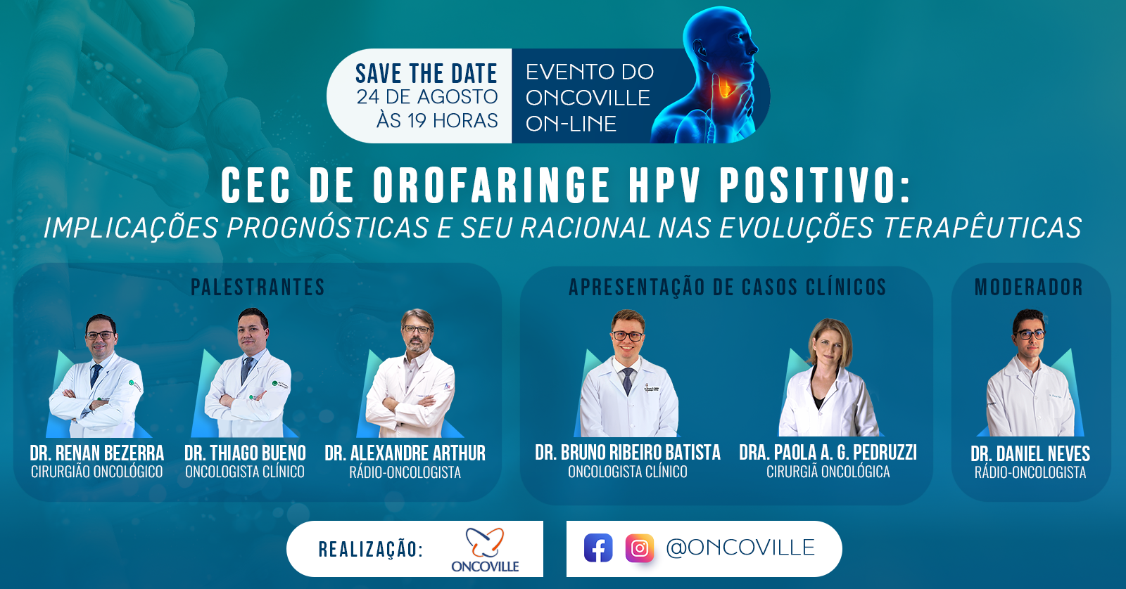 Oncoville debate CEC de orofaringe HPV positivo: implicações prognósticas e seu racional nas evoluções terapêuticas