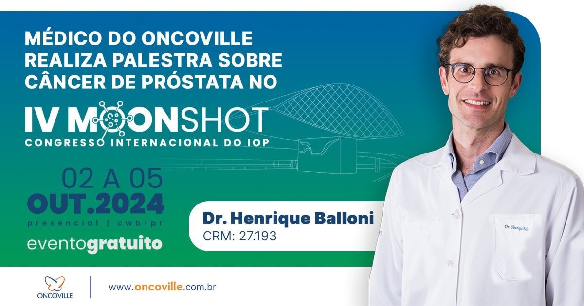 Médico do Oncoville realiza palestra sobre câncer de próstata no IV MoonShot