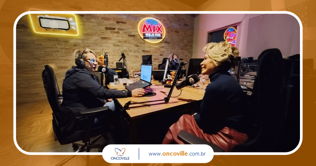 Rádio-oncologista do Oncoville, Dra. Paula Soares, foi entrevistada na Rádio Mix Curitiba 98.3 FM