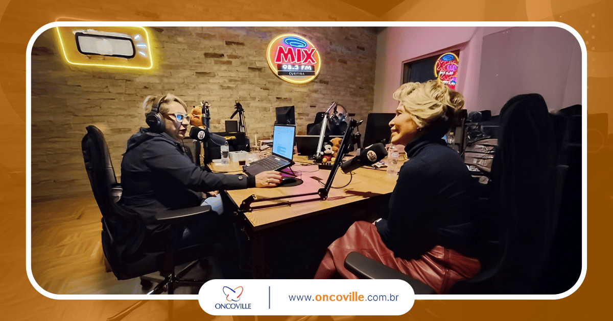 Rádio-oncologista do Oncoville, Dra. Paula Soares, foi entrevistada na Rádio Mix Curitiba 98.3 FM