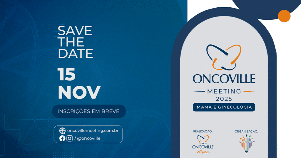 Oncoville Meeting no dia 15 de novembro. Encontro científico imperdível!